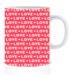 Love Pattern Printed Coffee Mug | ED1420