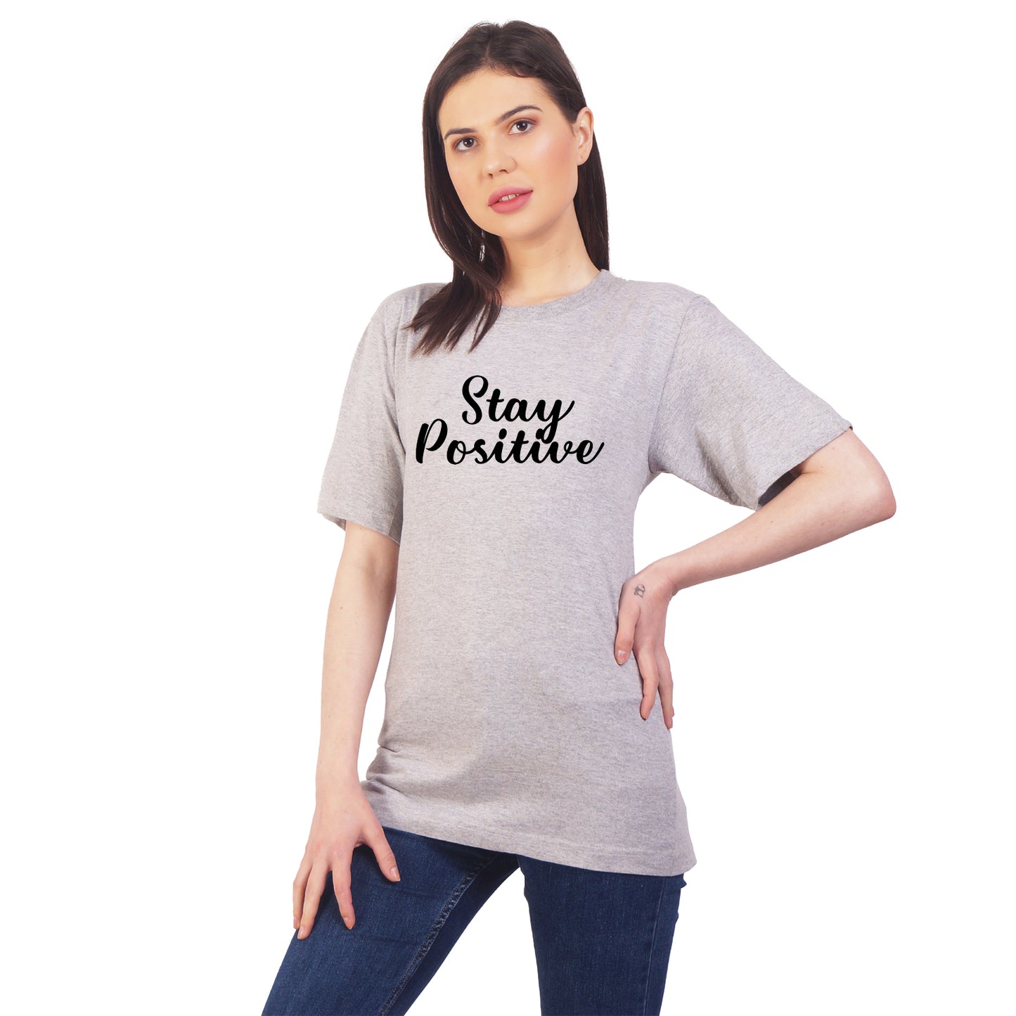 Stay Positive  cotton T-shirt | T029
