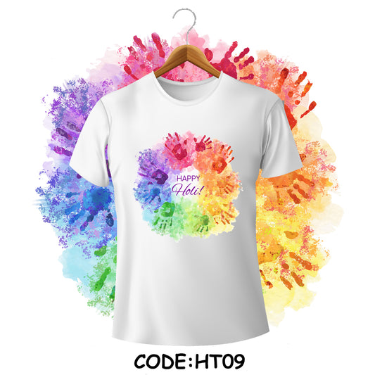 Holi T-shirt Design Code - HT09