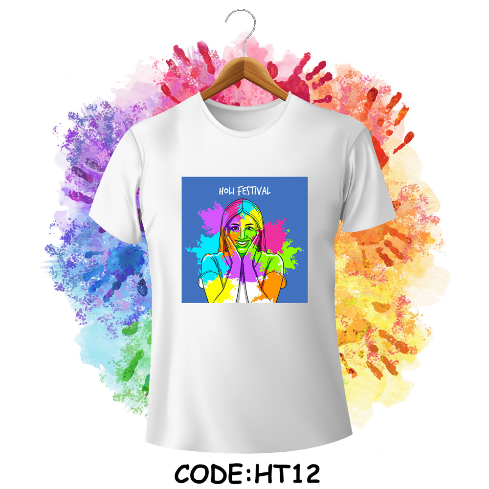 Holi T-shirt Design Code - HT12