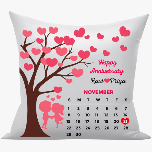 Anniversary calendar Cushion with filler