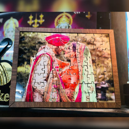 Personalized Rectangular Puzzle Frame