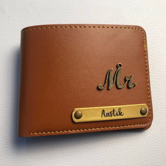 Personalized Men's Wallet | Tan