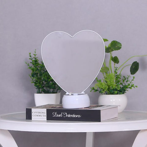Personalized Magic Mirror Heart Shape Frame