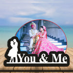 Personalized You & Me wooden table frame