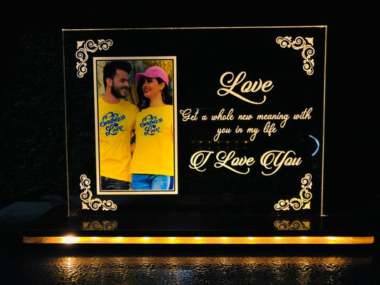 Personalized Photo Love you LED Table Frame