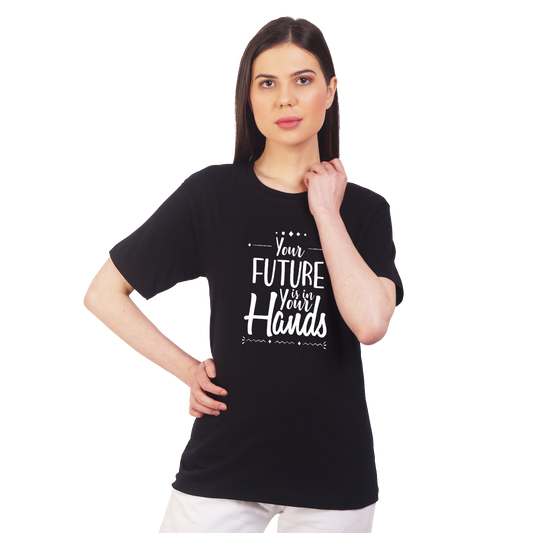 Your Future Is In Your Hands Cotton T-shirt | T038