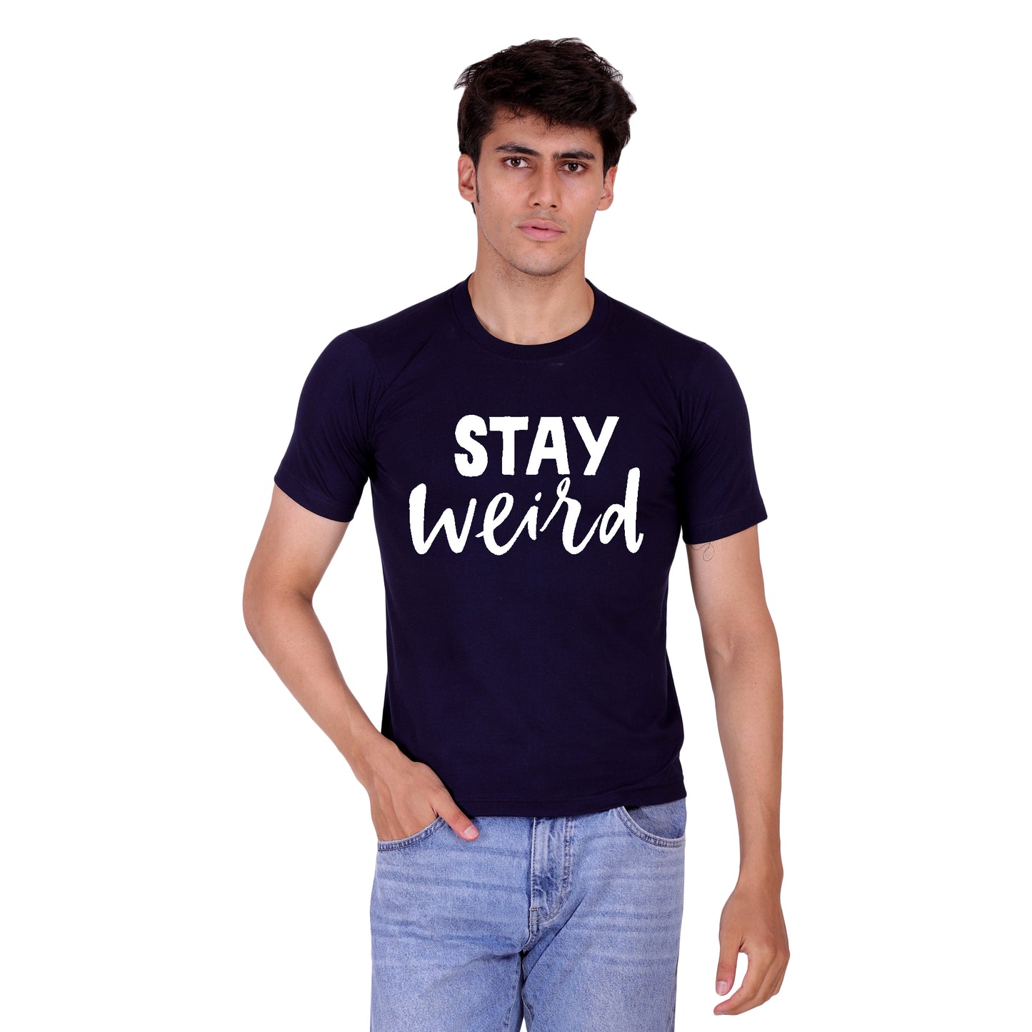 Stay Weird cotton T-shirt | T017