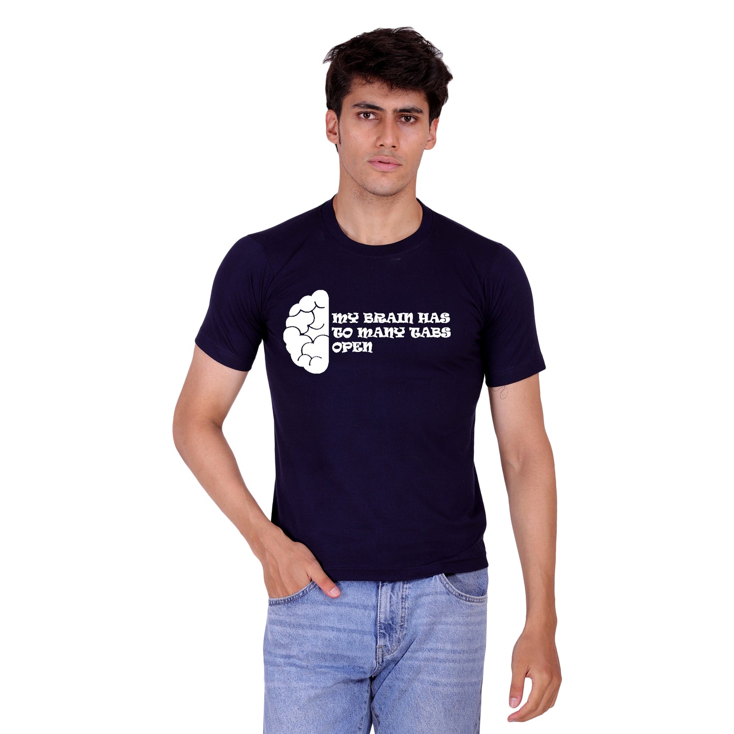 My Brain Has To Many Tabs Open cotton T-shirt | T014