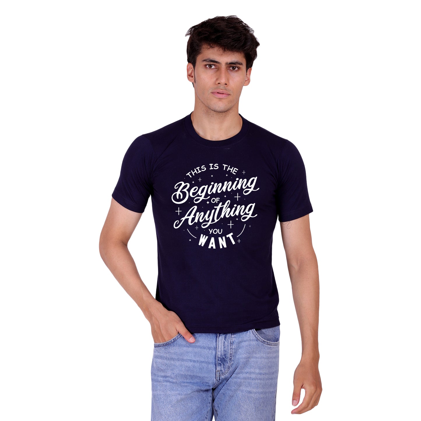 This is the beginning of anything you want cotton T-shirt | T002
