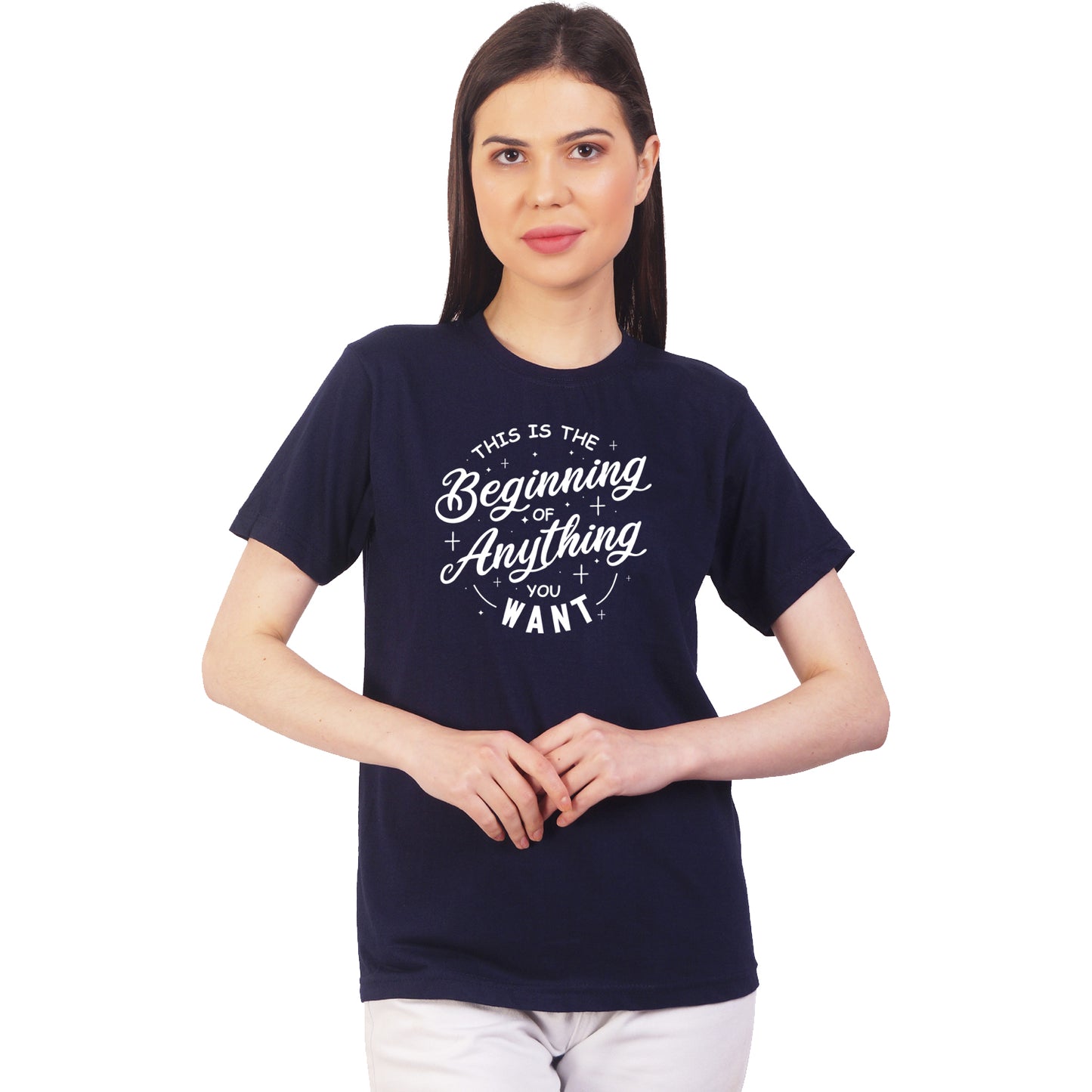 This is the beginning of anything you want cotton T-shirt | T002