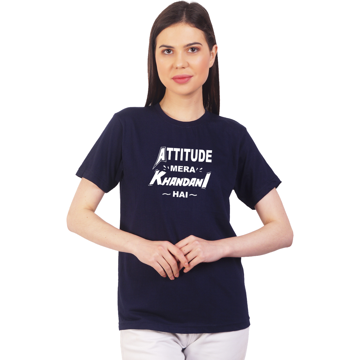 Attitude mera Khandani Hai cotton T-shirt | T110