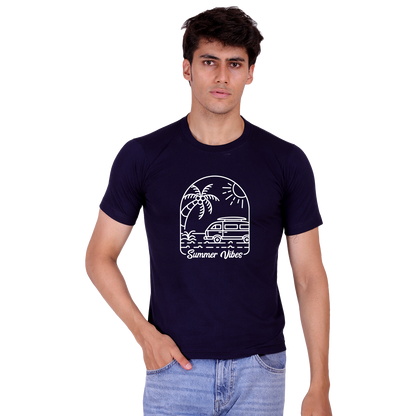 Summer Vibes Print cotton T-shirt | T134