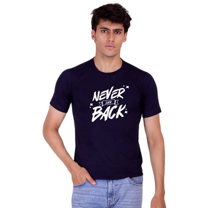 Never Look Back Print cotton T-shirt | T103