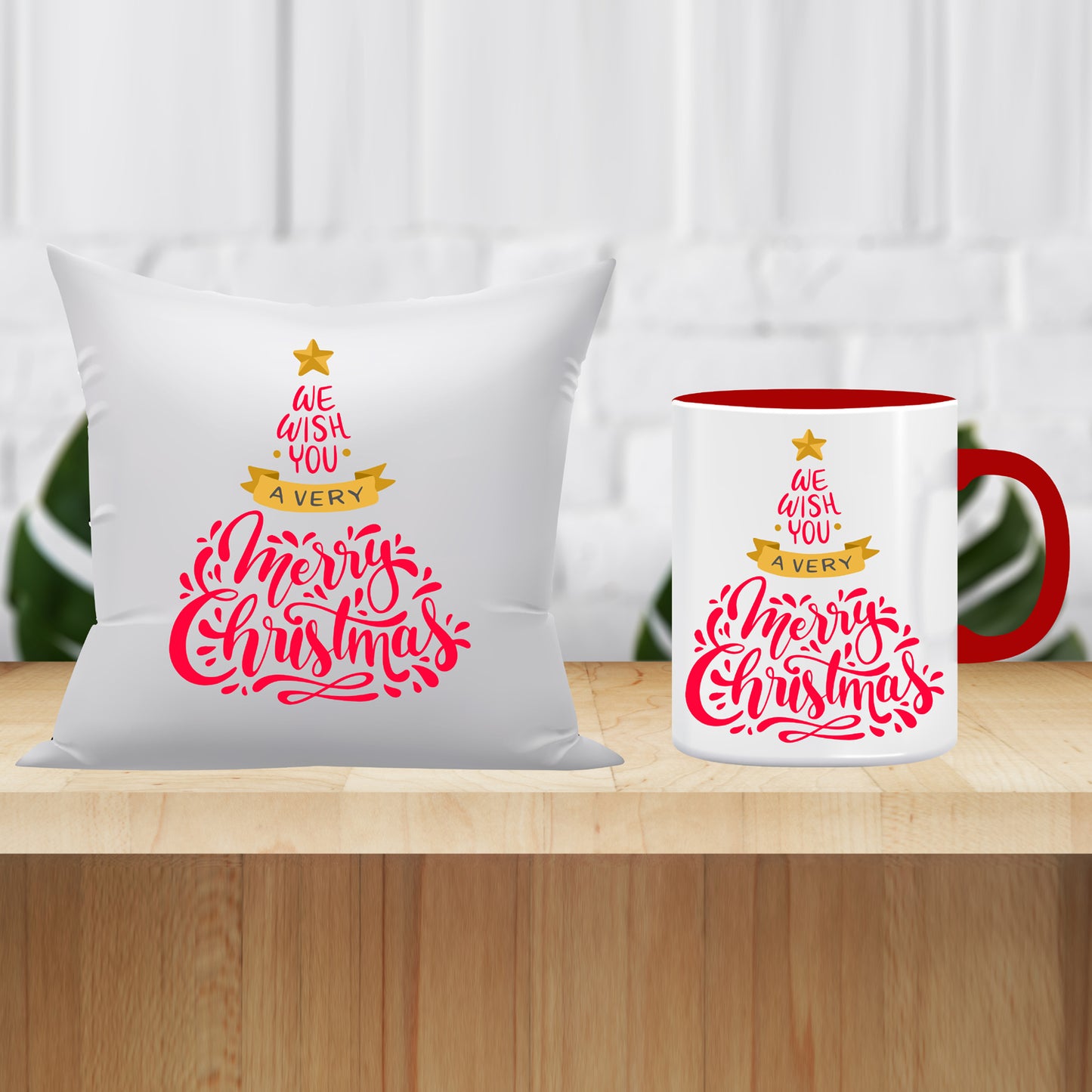Christmas Mug & Cushion combo