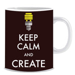 Keep Calm and Create Ceramic Coffee Mug -ED1331
