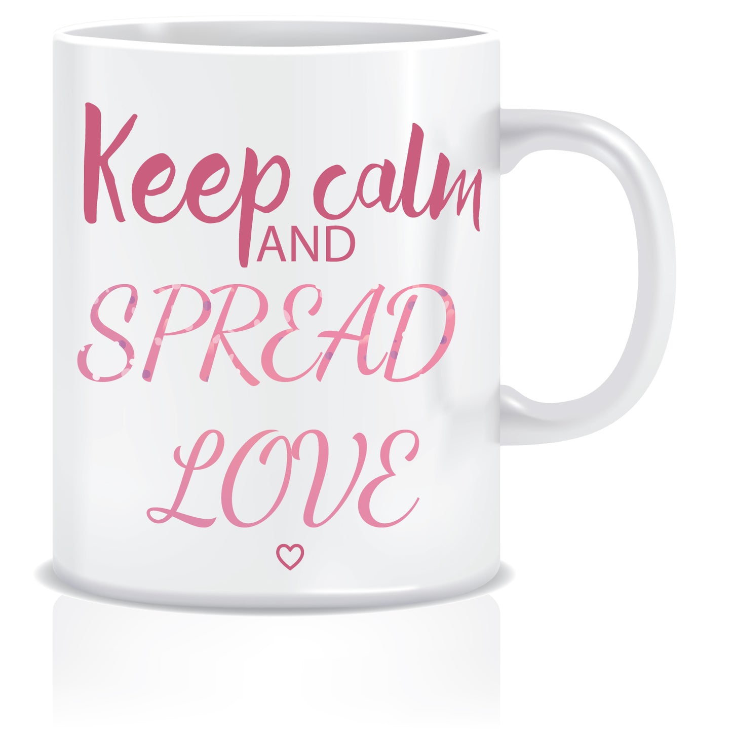 Keep calm & Spread Love Coffee Mug | ED399