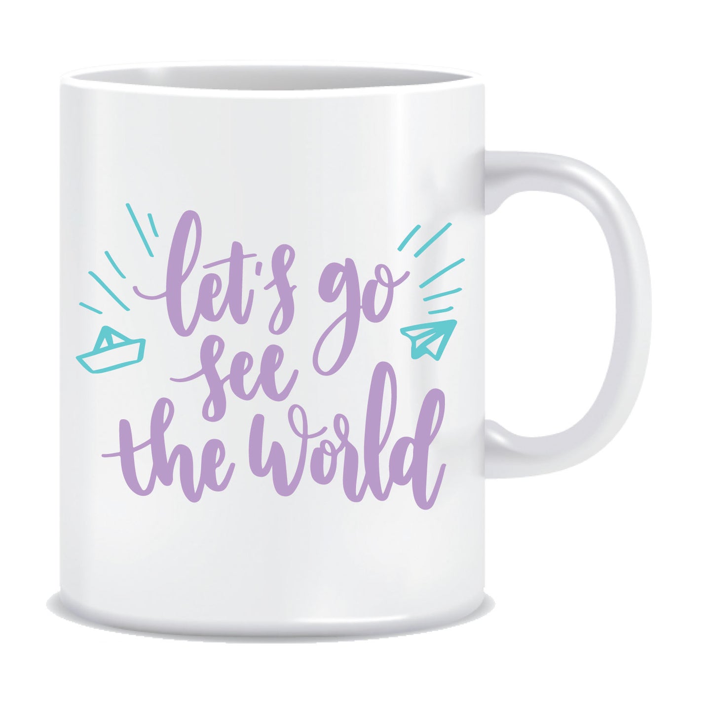 Let's go see the World Printed Ceramic Coffee Mug ED079