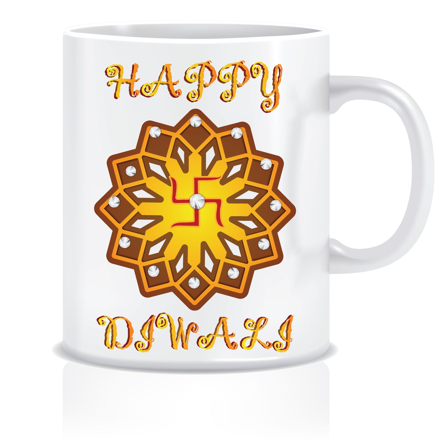 Happy Diwali Greetings Home Decor Printed Ceramic Coffee Mug ED104