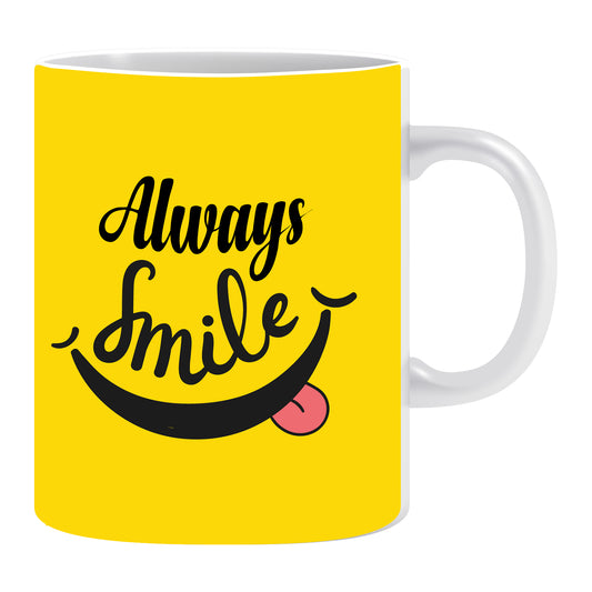 always smile coffee mug