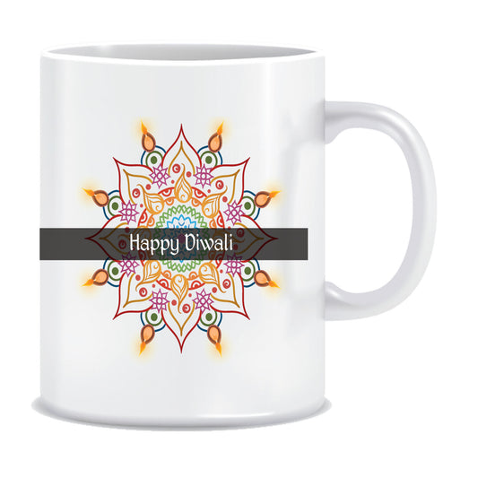 Happy Diwali Printed Ceramic Coffee Mug ED097