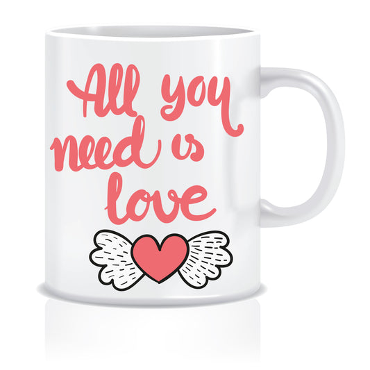 all you need is love coffee mug