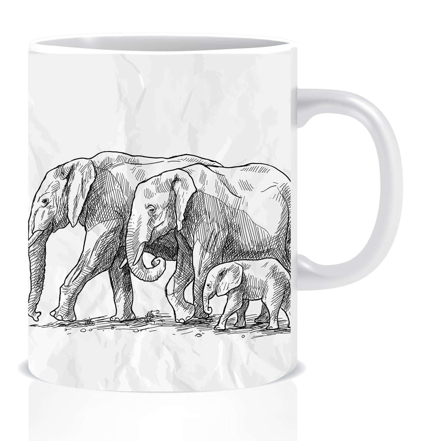 Elephant Ceramic Coffee Mug -ED1383