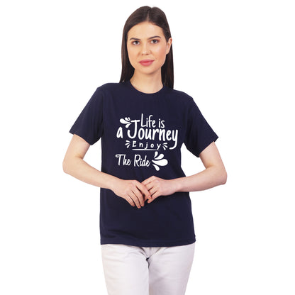 Life Is a Journey  Enjoy The Ride cotton T-shirt | T009
