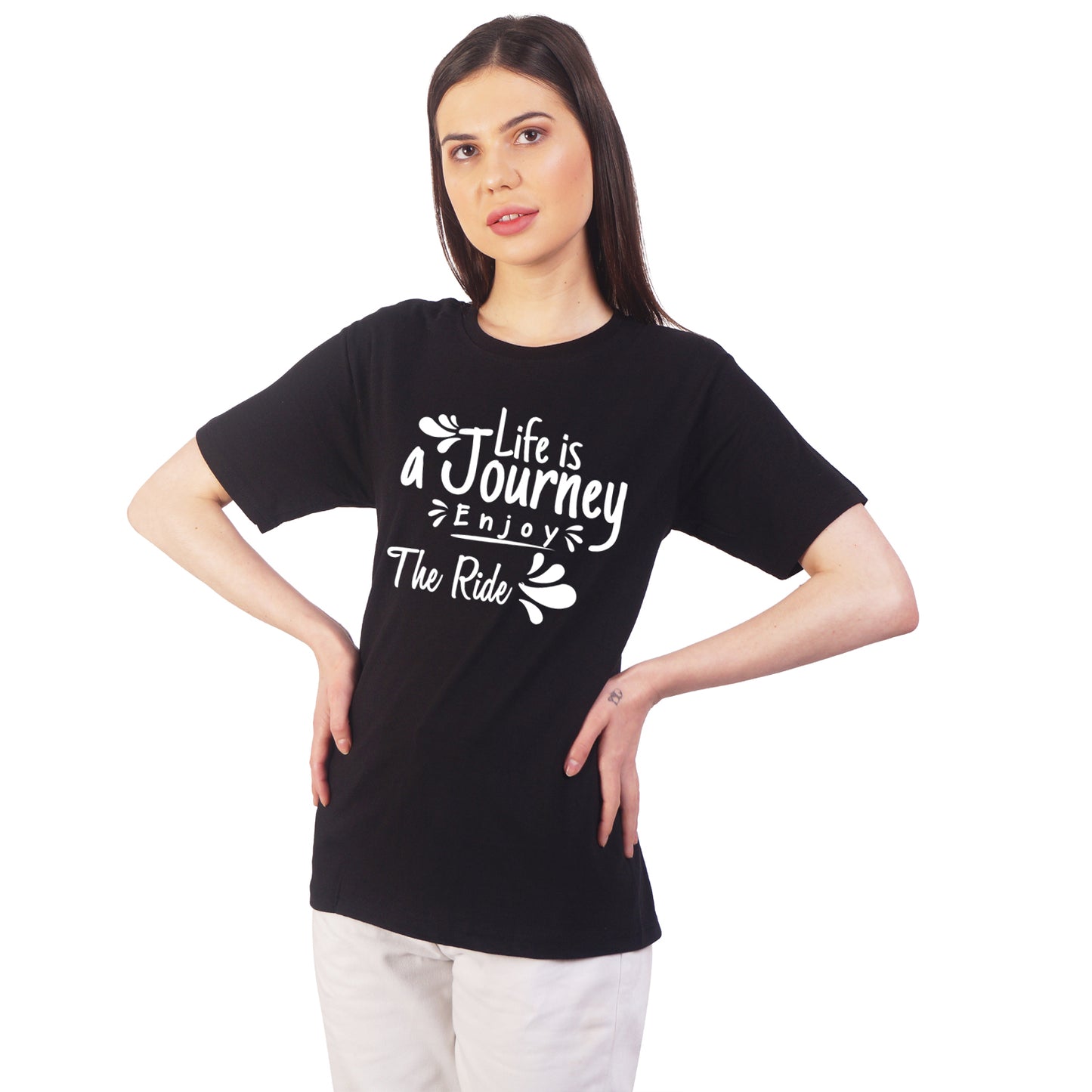 Life Is a Journey  Enjoy The Ride cotton T-shirt | T009