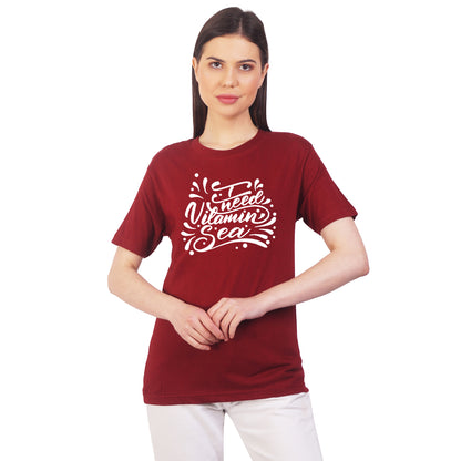 I Need Vitamin Sea cotton T-shirt | T013