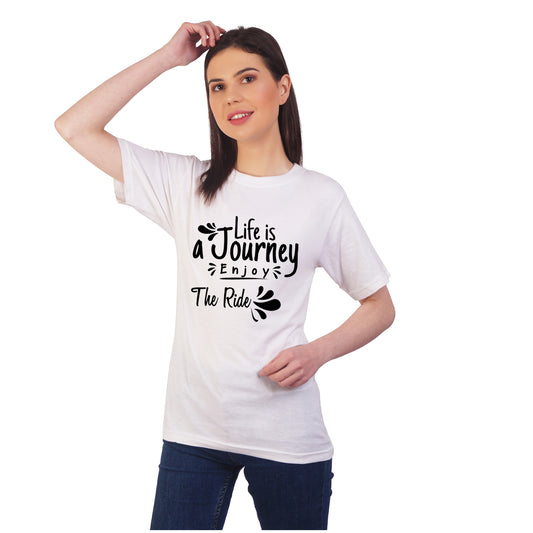 Life Is a Journey  Enjoy The Ride cotton T-shirt | T009