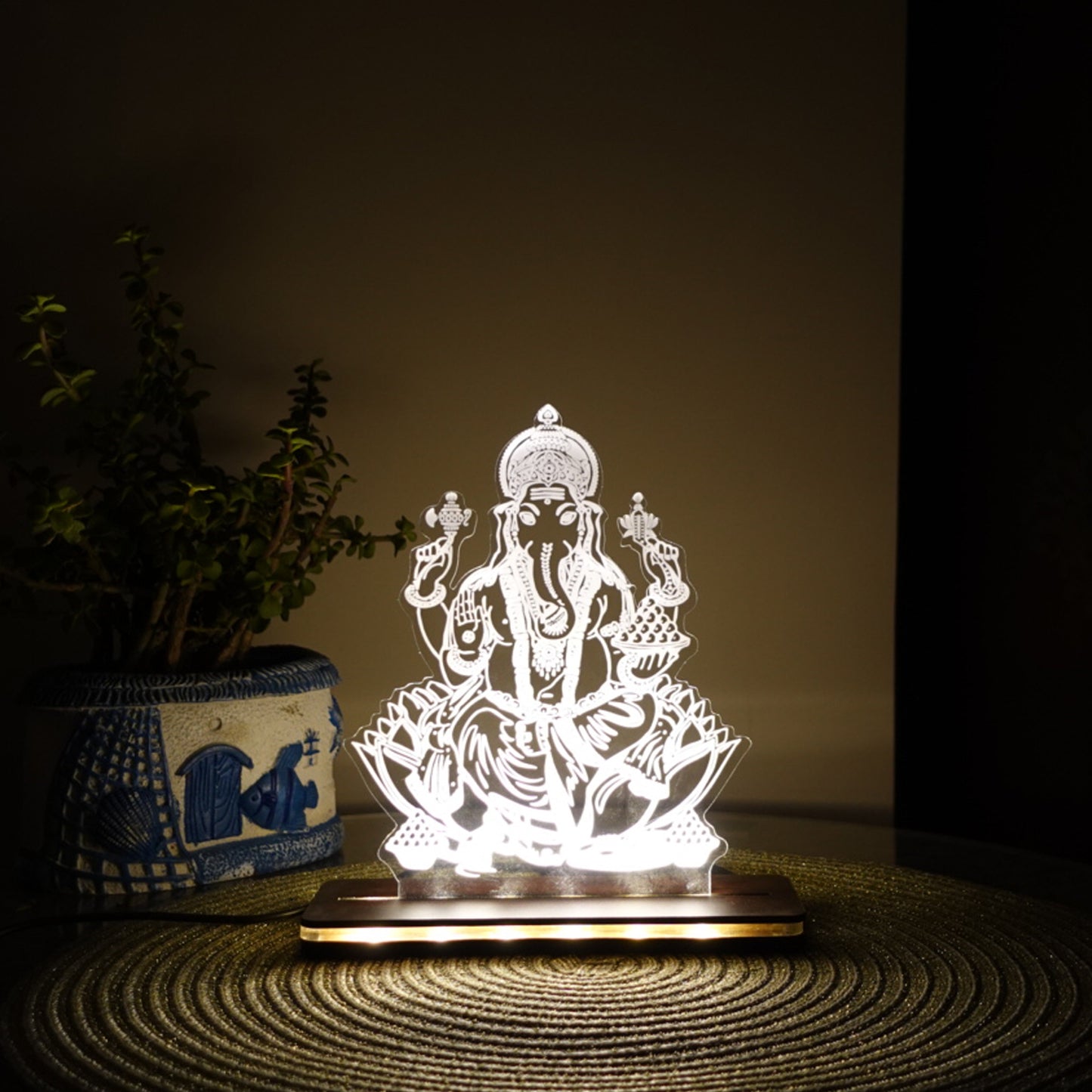 Lord Ganesha LED table Frame