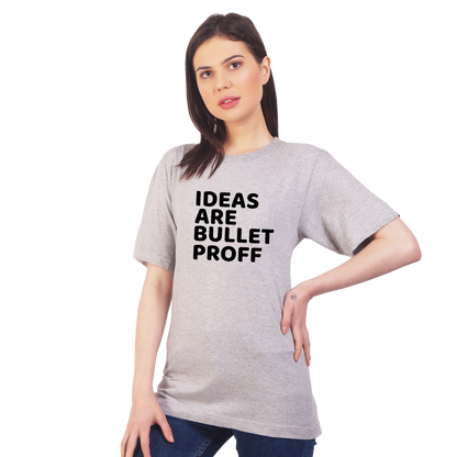 Ideas Are Bullet Proff Cotton T-shirt | T041