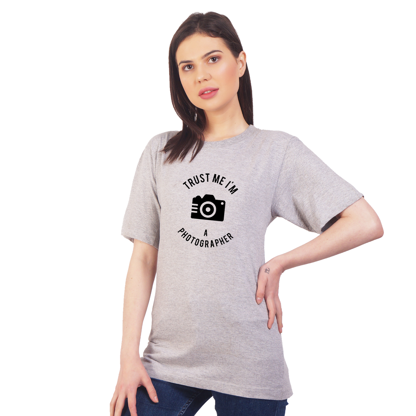Trust me I am a Photographer Print Cotton T-shirt | T111