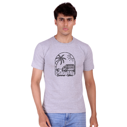 Summer Vibes Print cotton T-shirt | T134