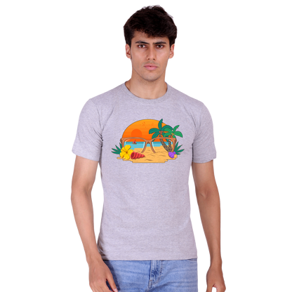 Summer Print cotton T-shirt | T135