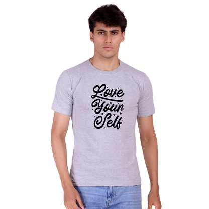 Love Yourself Print cotton T-shirt | T102
