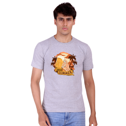 Summer Print cotton T-shirt | T137