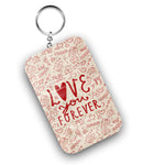 Love you forever printed Key chain