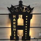 LED wooden name Initial Lamp | 18 inches