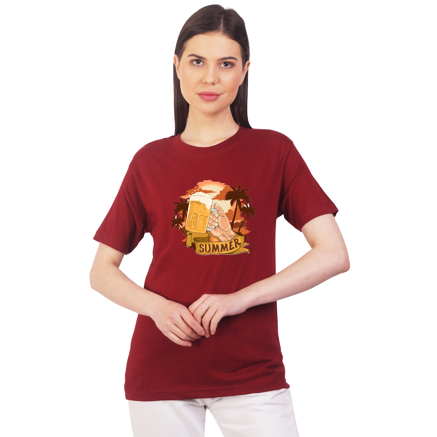 Summer Print Cotton T-shirt | T137