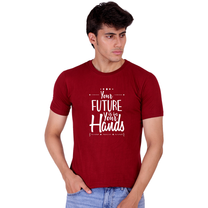 Your Future Is In Your Hands Cotton T-shirt | T038