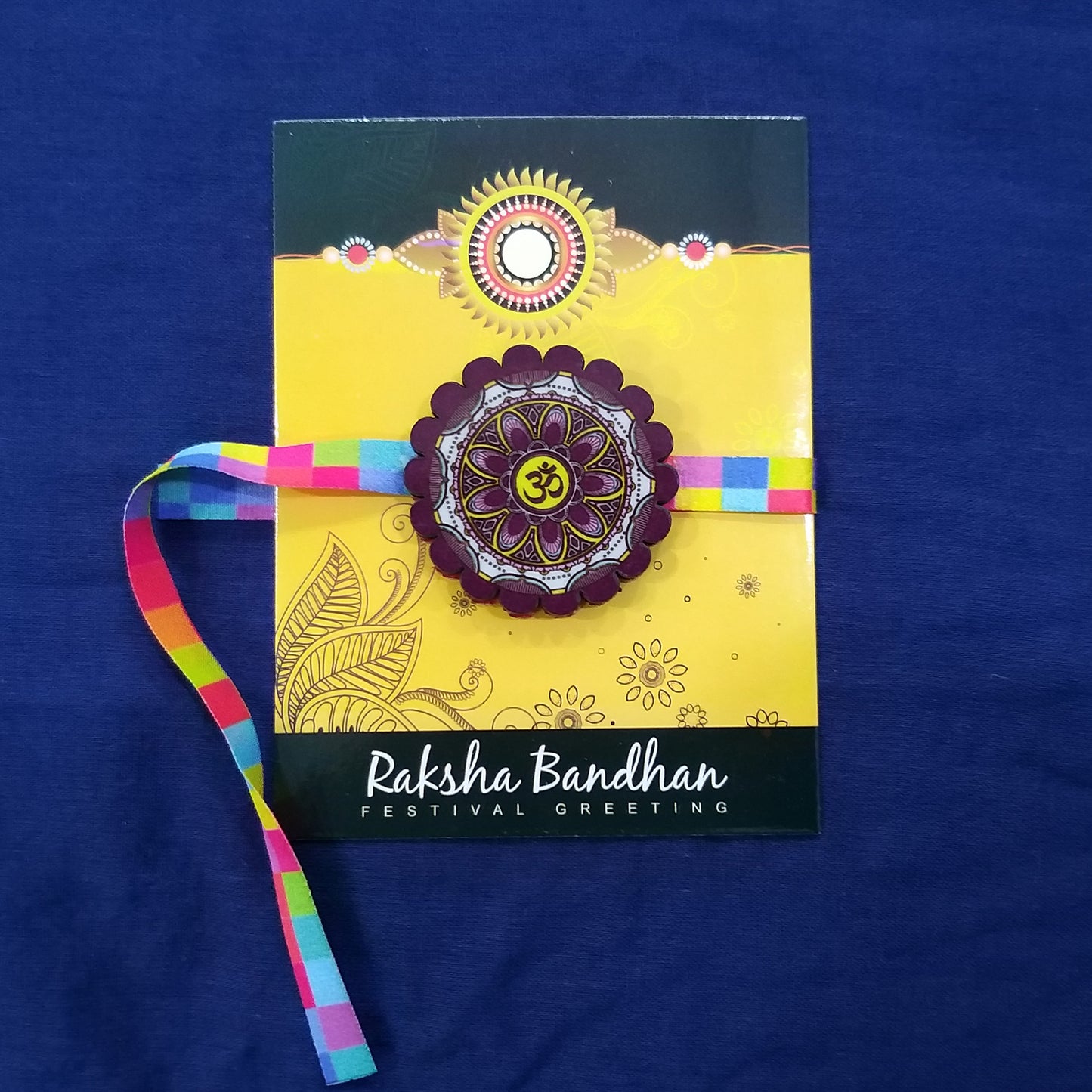 personalized om rakhi