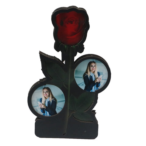 Personalized Wooden LED Rose Table Lamp