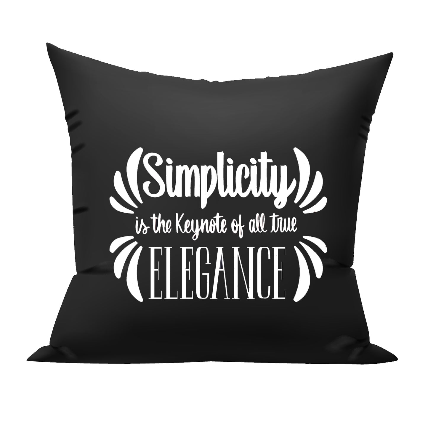 Simplicity is a keynote to all true Elegance cushion