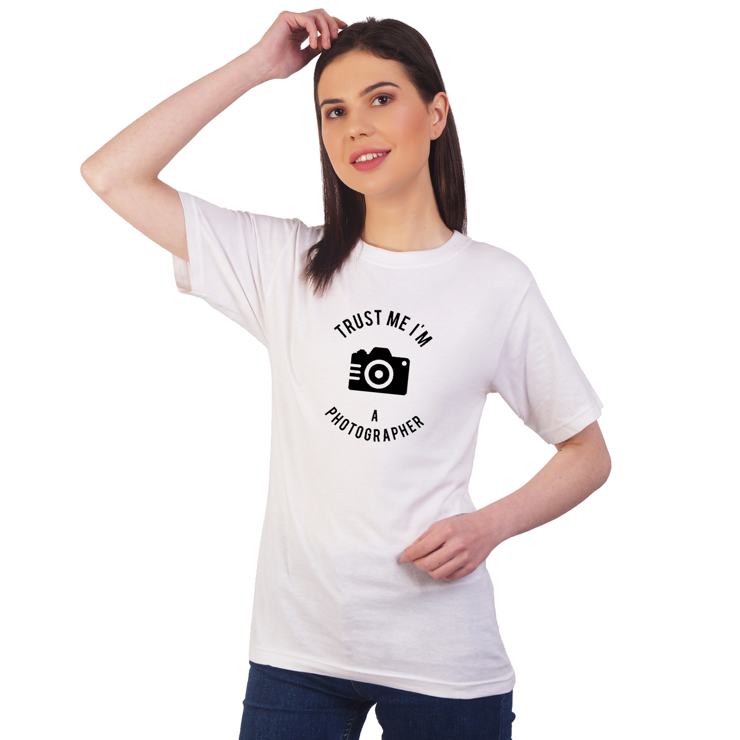 Trust me I am a Photographer Print Cotton T-shirt | T111