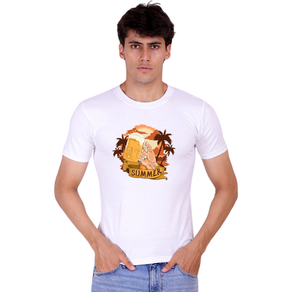 Summer Print cotton T-shirt | T137