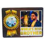 World's Best Brother | Hidden Magnet wooden frame